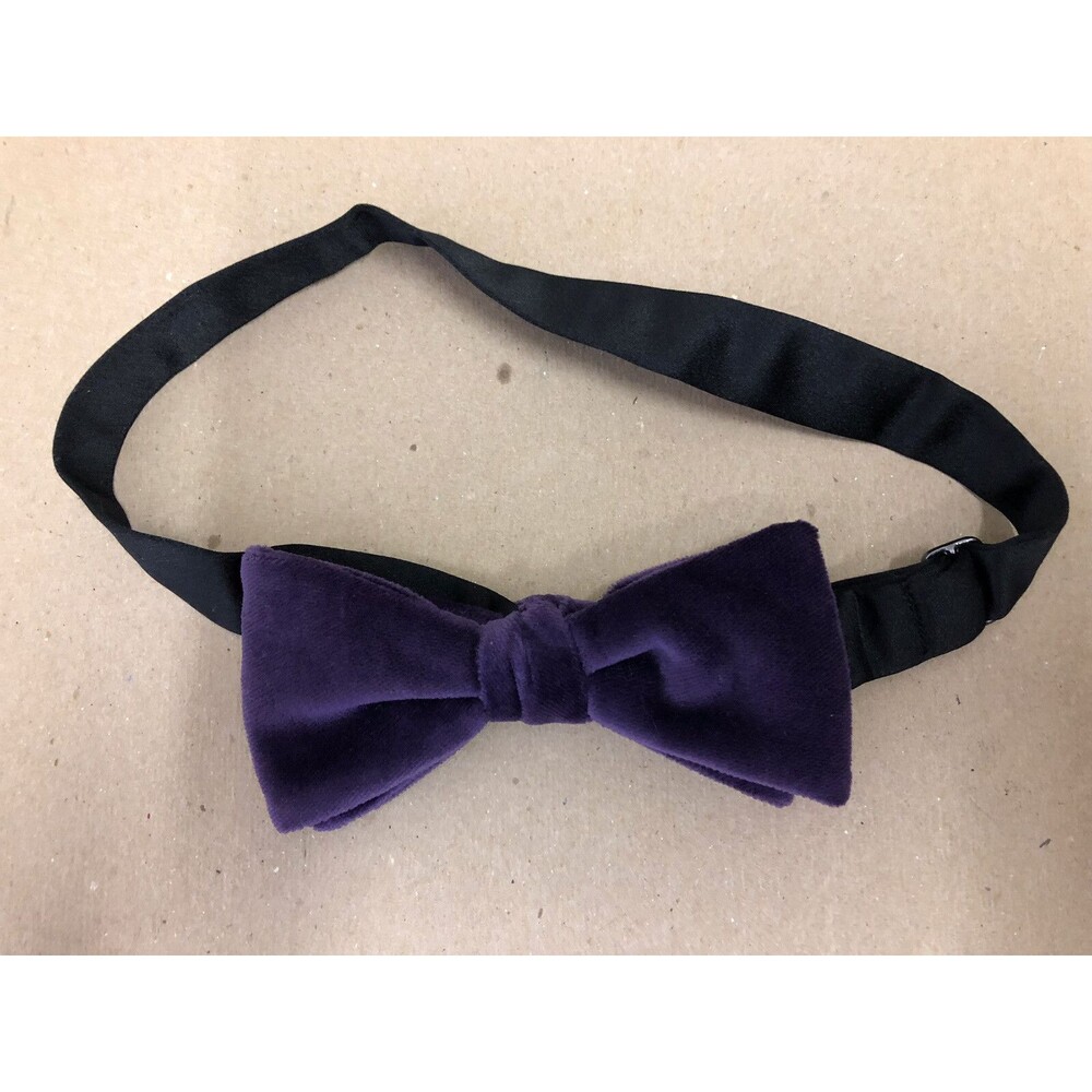 NWOT Robert Talbott Purple Velvet Bow Tie